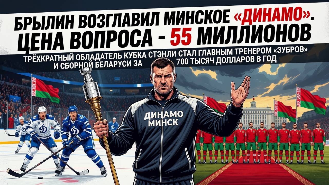 Брылин возглавил минское «Динамо». Цена вопроса - 55 миллионов